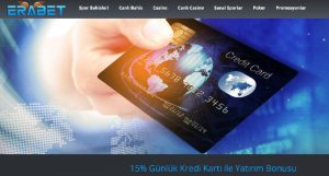Erabet 15 Günlük Kredi Kartı ile Yatırım Bonusu 300x161 - Erabet 15% Günlük Kredi Kartı ile Yatırım Bonusu